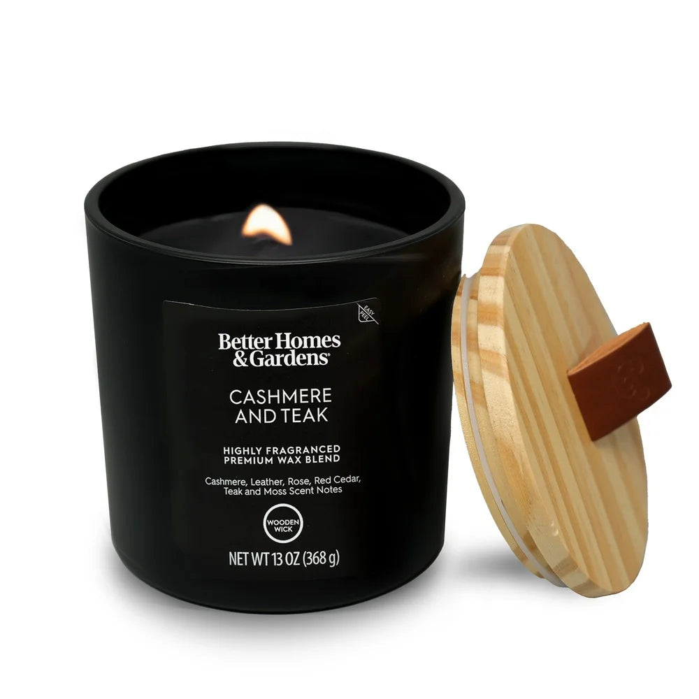 TCS Wooden Wick Jar Candle