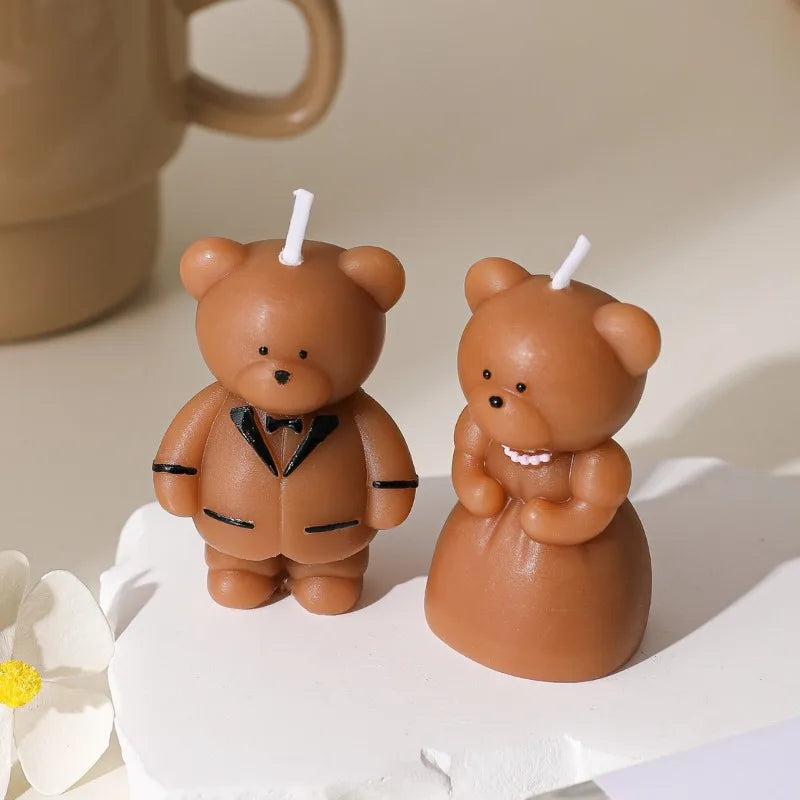 Bear Couple Aromatherapy Candle