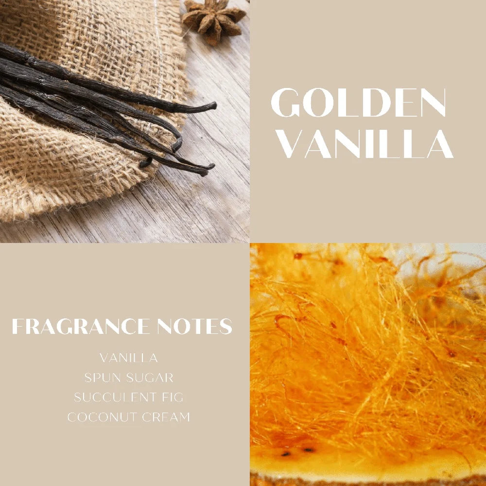 Golden Vanilla Scented Candle