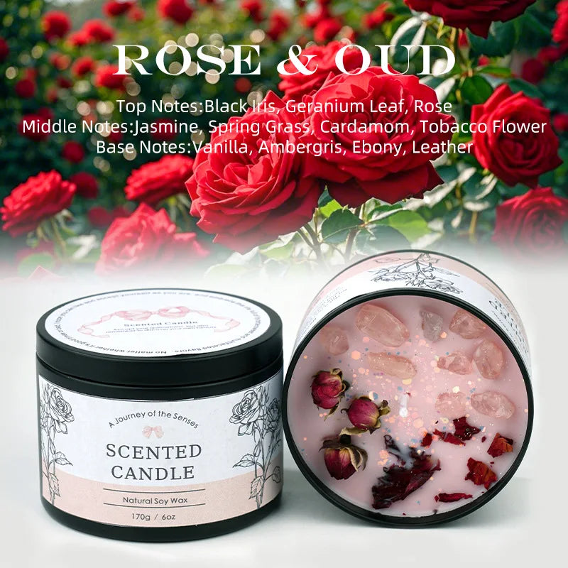 Natural Crystal Aromatherapy Candles 2.0