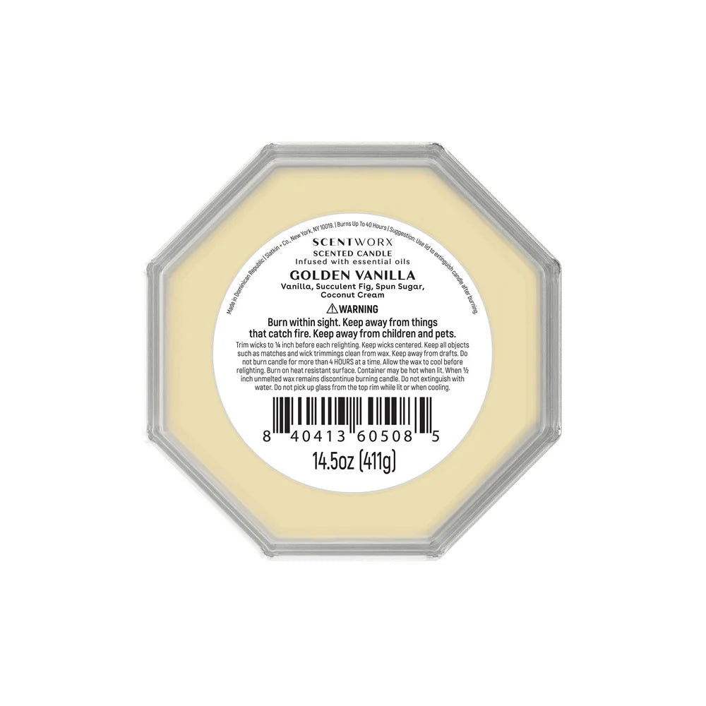Golden Vanilla Scented Candle