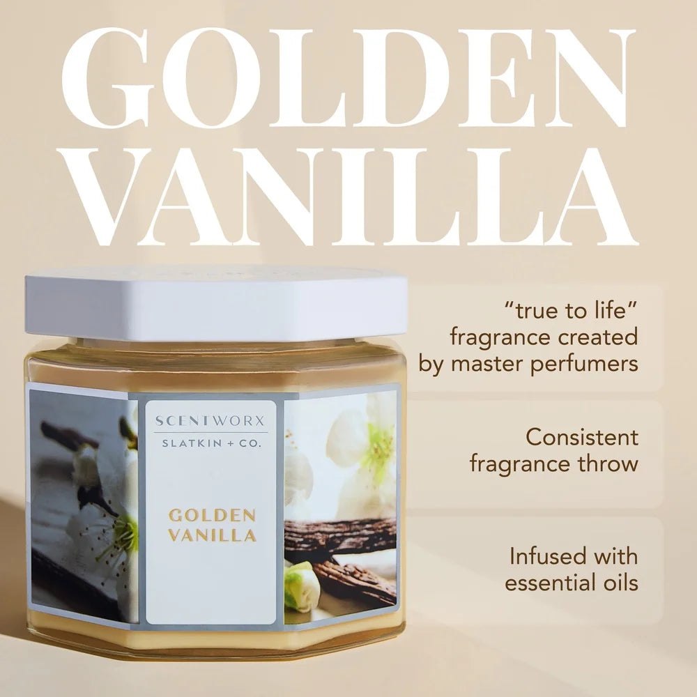 Golden Vanilla Scented Candle